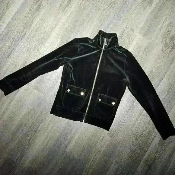 Ralph Lauren Black Velvet Sweatshirt - Picture 8 of 13